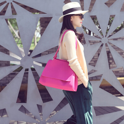 

New Arrival Women Bucket Bag PU Leather Solid Color Women Shoulder Bags Autumn Winter Style Big Bag 5 Colors