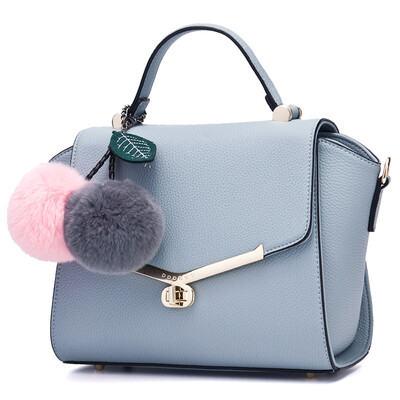 

DOODOO new diagonal cross woman Japan&South Korea simple big bag shoulder Messenger wings bag handbag D6091 dark gray
