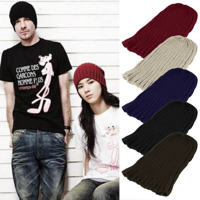 

New Unisex Men Women Boy Hip-Hop Warm Winter Wool Knit Ski Beanie Cap Hat