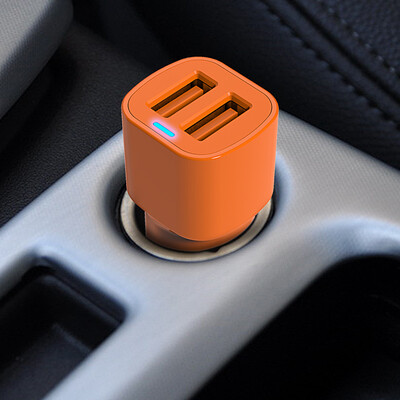

ORICO UCL-2U автомобильное зарядное устройство с 2 интерфейсами USB быстрая зарядника 3.4A максимально для iOS и Android