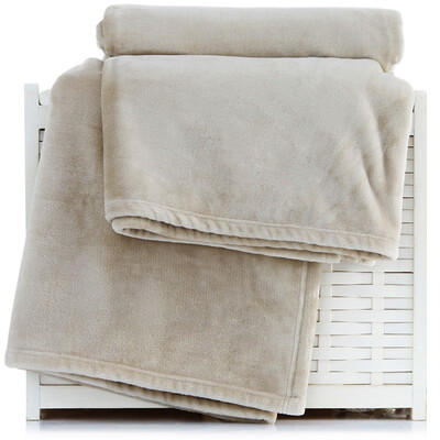

Sanli plain color super soft blue velvet double blanket 200 × 230cm home office lunch break four seasons general cover blanket gray