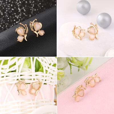 

Прекрасный сплав Opal бабочки стержня уха серьги Pin уха для женщин подарка Xmas