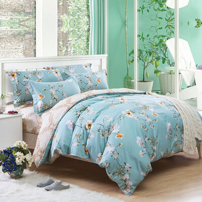 

Jiuzhou deer home textiles pieces of cotton twill single student three sets of Qingxin Garden 12 m bed quilt 150x200cm