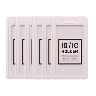 

Deli 33382 Slide card holder work permit employee card vertical 6 loaded white