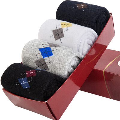 

Heng Yuanxiang 4 pairs of men&39s sports cotton socks thickening in the tube warm terry men socks towel socks A211888