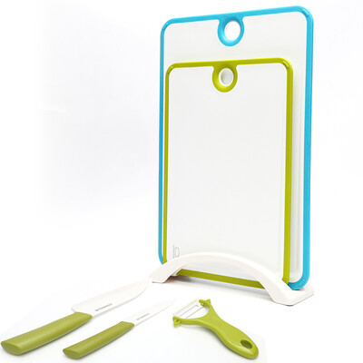 

Lock & lock Kitchen Accessories Set of 6 chopping board cutting board set of two ceramic knife fruit knife three sets cutting board rack LON301GSH603