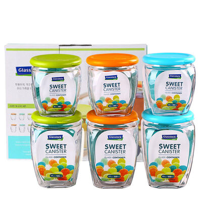 

Jingdong Supermarket Glasslock Korea imported glass storage tank storage box storage tank seal box six sets IG759