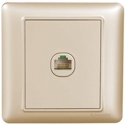 

Schneider Schneider switch socket computer information network cable network socket panel Rui Rui series of gold