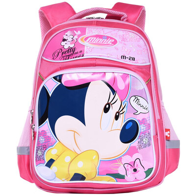 

Disney Disney Minnie children bag female models cute cartoon backpack primary school students bag bag GMB0030B-powder