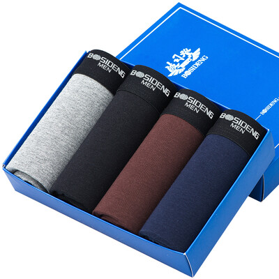 

Bosideng men&39s underwear men&39s flat pants waist cotton men&39s square pants u convex shorts BJK61051-708 4 gift box