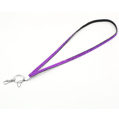 

Rhinestone Crystal Bling Custom Lanyard & ID Badge Cellphone Key Holder Ring
