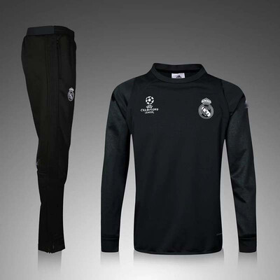 

2017 survetement football real madrid soccer jackets 16 17 bale ronaldo training sweatshirts tracksuits jogging set