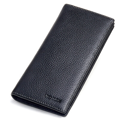 

Shark (VISHARK) Men's Wallets Leather Simple Men's Poker Business Casual Wallet Long Black Tue DS63253103