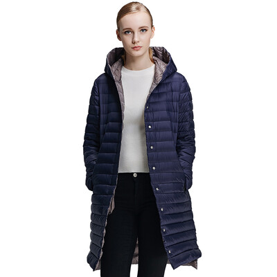 

Pierre cardin 23C3022 Women&39s hooded light in the long down jacket black M 165