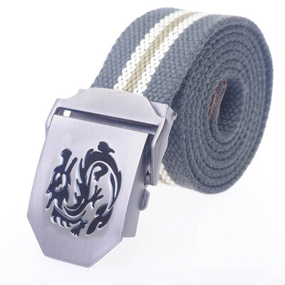 

Shang Longfei Tianyi Long canvas belt metal buckle leather bag tail 120cm encryption ribbon military tactical belt band military fans outdoor leisure army green pattern AL55