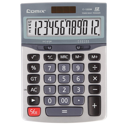 

Together COMIX C-1222M Taiwan technology silver durable diamond calculator 12