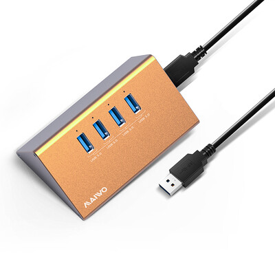 

Maiwo MAIWO KH207 алюминия Скорость 7 USB3.0 расширения концентратора HUB перетащить семь черных с делителем мощности