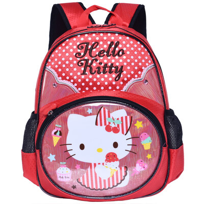 

Hello Kitty (HelloKitty) детский сад мешок мило случайные и простой портативный детский сад сумка рюкзак CC-HK3162B черный
