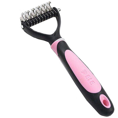 

Lotto knotted pink trumpet long-haired dog cat open knot cat comb chopped open knot comb combs beauty comb