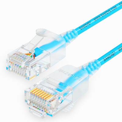

Shanze (SAMZHE) SZL-9080 супер шесть типов тонкого диаметра CAT6A высокочистая бескислородная медная сетевая перемычка 8-жильная витая пара высокоскоростной ультра-6 типа RJ45 сетевой кабель 8 метров синий