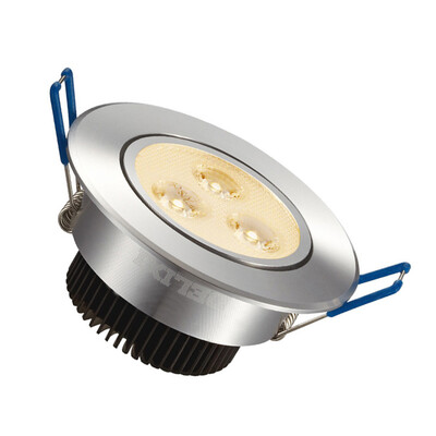 

Jingdong Supermarket] Delixi (DELIXI) LED spotlight bright silver 3W warm white light hole 6.5-7.5 cm