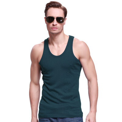 

Snow men&39s vest cotton solid color vest male four seasons fashion primer shirt sapphire blue X-600111  175