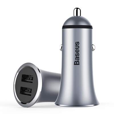 

BASEUS 3.4A Dual USB Автомобильное Зарядное устройство для iphone 8 Samsung S9 Xiaomi быстрый автомобиль телефон Зарядное устройство Smart Auto USB Автомобильно