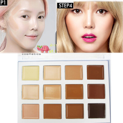 

1PCS Concealer 12 Colors Palette Makeup Foundation Cream Contour Highlighter Makeup Face Concealer Cream beauty Face Cosmetics