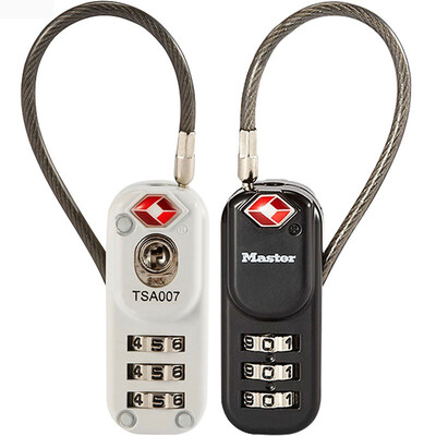 

Masters MasterLock Customs Code Lock TSA Bag Padlock 4674MCND Set