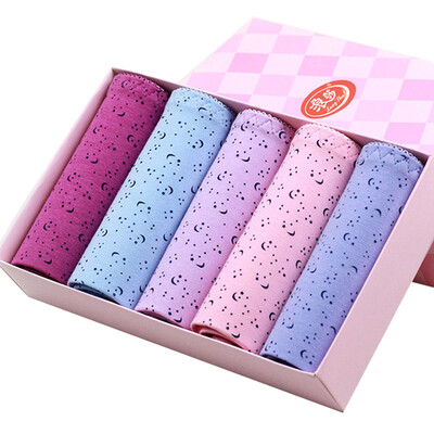 

Jingdong supermarket] Langsha (LangSha) LW45 ladies underwear cotton cute sexy no trace briefs 5 boxed 160