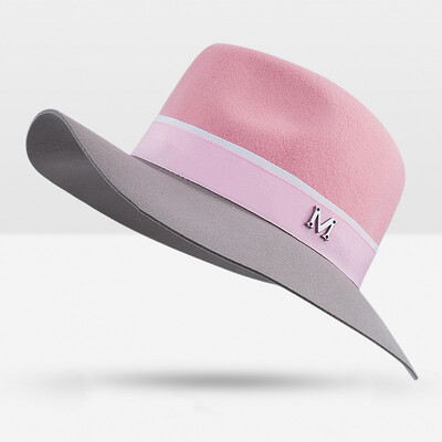 

WISHClUB New Autumn And Winter Fashion Elegant Soft Woolen Cap Brand Hat