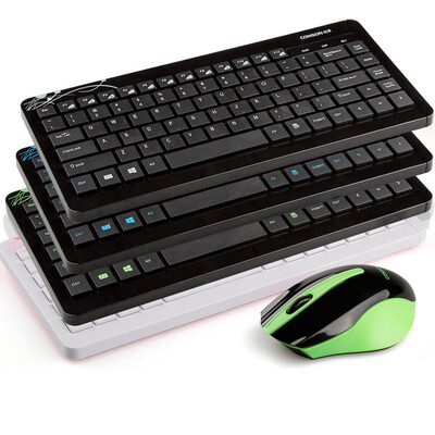 

Multimedia 2.4G wireless keyboard mouse set Mini mute computer peripheral equipment