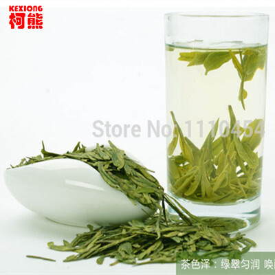 

free shipping 2015 Dragon Well Green lung ching Tea Chinese Hu Longjing Tea with Reduce weight tea Wholesale&retail 150g
