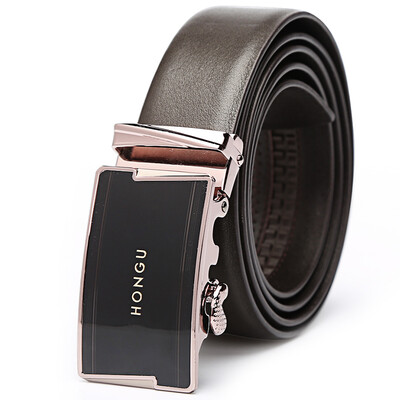 

Red Valley HONGU Men's Belt Men Ben Ben Belt Fashion Automatic Buckle Casual Belt Gift Box H21203877