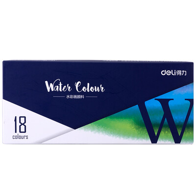 

Deli) 73850 art painting watercolor paint 12 color boxed