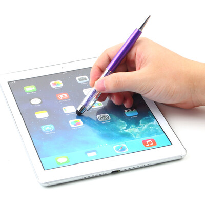 

Crystal 2 in1 Touch Screen Stylus Ballpoint Pen for iPhone iPad Smartphone