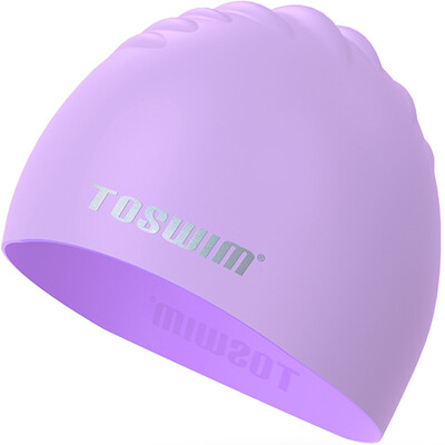

TOSWIM TOSWIM swimming cap waterproof fashion solid color comfortable not go swimming cap men&women silicone swimming cap TS61400752 distinguished purple