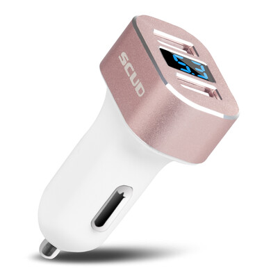 

Скад Dual USB Автомобильное Зарядное устройство мобильный телефон автомобиль Зарядное устройство устройства для iPhone 7 Samsung Xiaomi автомобильное телефон За
