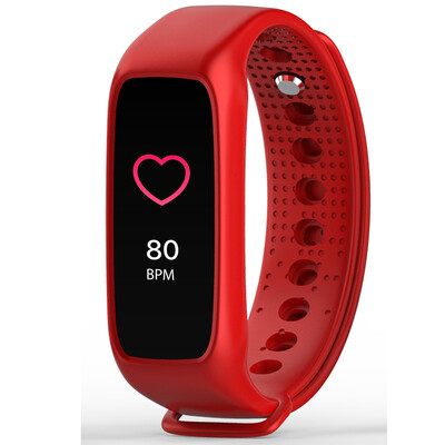 

Bo wheel BOZLUN sports watch outdoor multi-function optical heart rate color ring bracelet L30T red