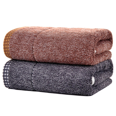 

Bamboo Kam Towel Home Textiles Bamboo Fiber AB Yarn Thicker Absorbent High-grade Men&39s Large Towel 2pcs Brown Blue 135g Ar