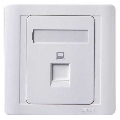 

Simon Electric simon S55218S an information socket 58 series 86 switch socket elegant white