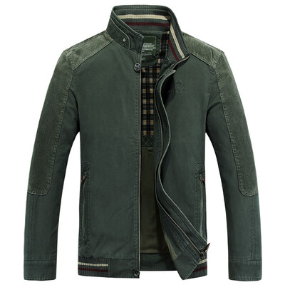 

L-6XL Plus Size Men Jackets Fashion Thick Full Sleeve Stand Collar Warm Winter Lightweight Cheap Clothing