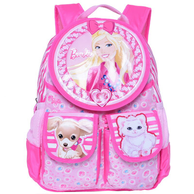 

Барби (Barbie) женские модели просто мультфильм детские школьные сумки питомник розовый рюкзак школьный BB8083A