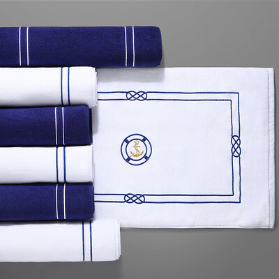 

Khalin five-star hotel towel door water mat mat white 320 g 75 45cm