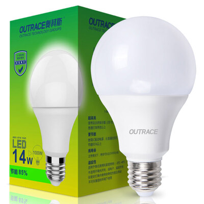 

Jingdong supermarket] Oasis (OUTRACE) LED light bulb E27 screw mouth 14W white energy saving bulb light source