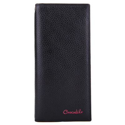 

Crocodile CROCODILE leather twisted long section of the women&39s wallet fashion trend multi-card bit female wallet 16415022-11 rose red