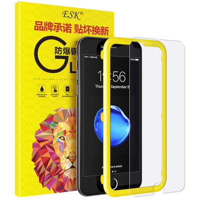 

ESK iPhone8 / 7/6 / 6s закаленная пленка Apple 8/7 / 6s / 6 стеклянная пленка 0,15 мм мобильный телефон с высоким разрешением экран взрывозащищенная защитная пленка (артефакт подарочной пленки) -JM124