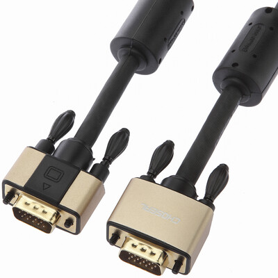 

Акихабара (CHOSEAL) HD VGA Кабель VGA с магнитным дисплея компьютера проектор медный кабель (3 + 6) серии 2 м DH519T2 элитной-золото