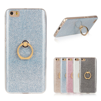 

MOONCASE 2 в 1 Блеск Bling Печать Гибкая мягкая TPU защитная крышка чехол с держателя кольца Kickstand для Xiaomi Mi5 M5