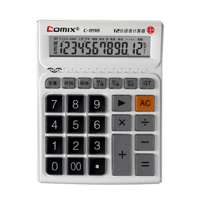 

COMIX C-898 large Taiwan Shu as the voice king calculator 12 new&old packaging random delivery